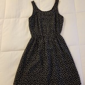 Black floral H&M dress